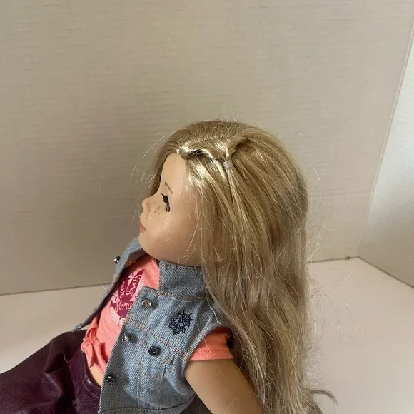 American Girl Doll with Blonde Hair and Colorful Outfit - Picture 4 of 11